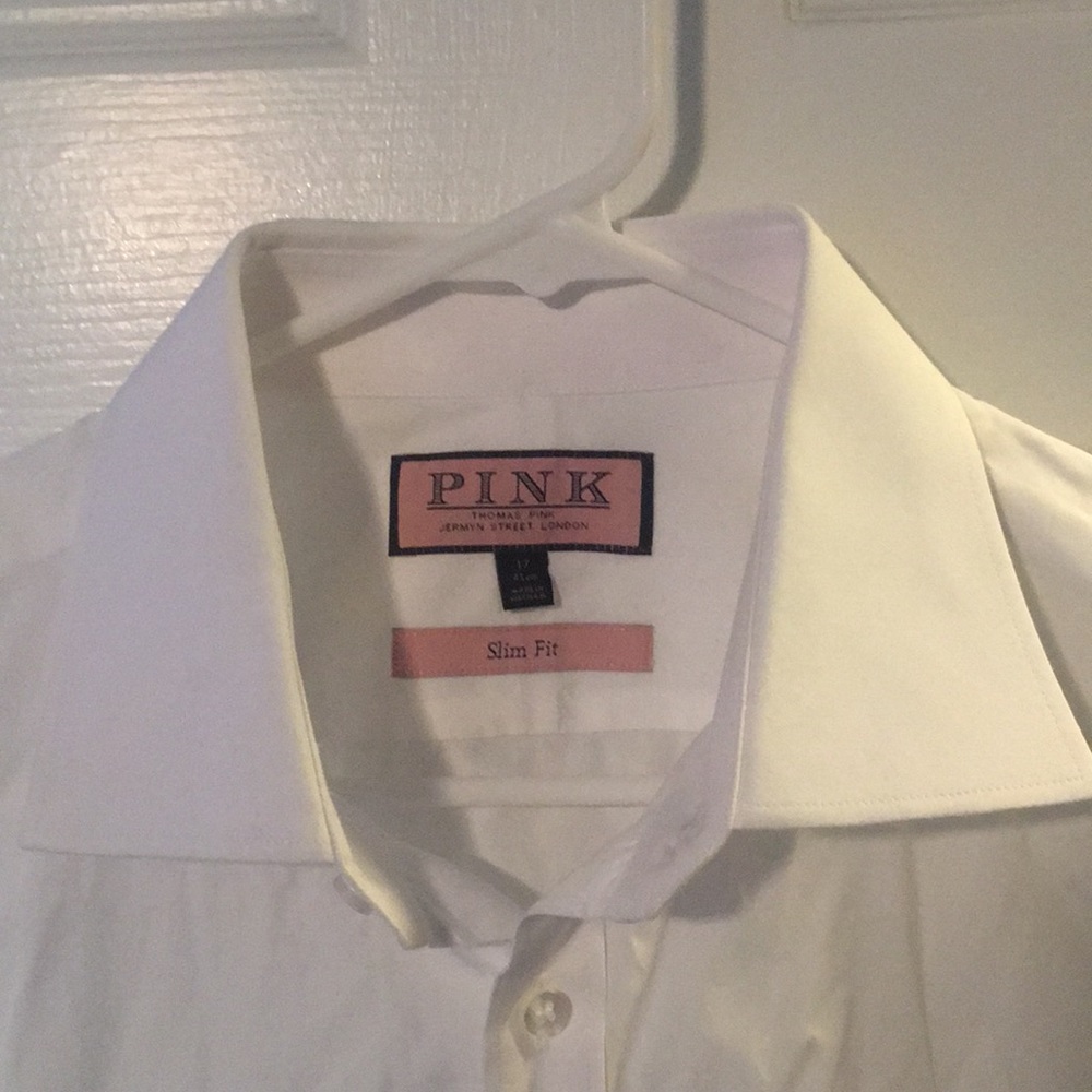 Thomas pink dress shirt